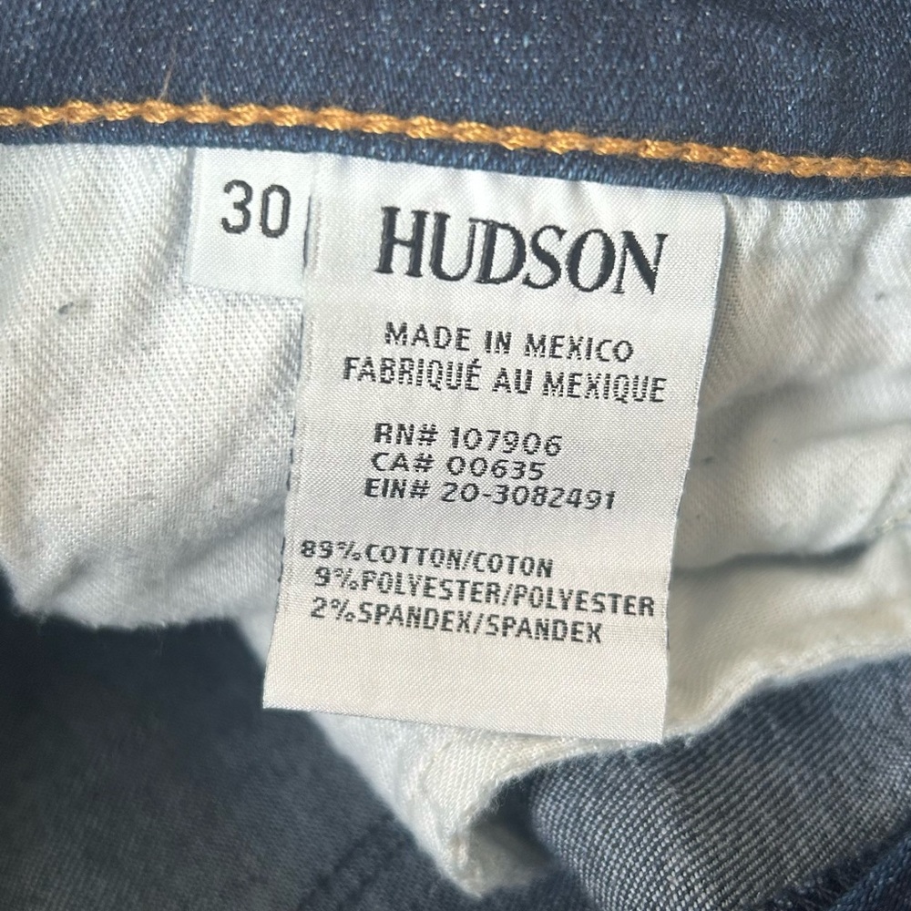 Women’s Hudson Natalie Mid-rise Raw Hem Ankle Jeans in “Jet out” color - Picture 11 of 14